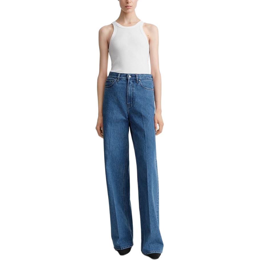 Lookbook (W) TOTEME SS24 高腰寬褲牛仔褲 - 鮮豔藍色 242WRB2426FB0045167