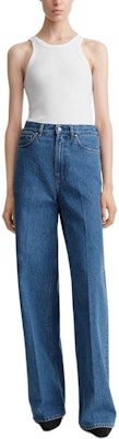 (W) TOTEME SS24 高腰寬褲牛仔褲 - 鮮豔藍色 242WRB2426FB0045167 Lookbook (W) TOTEME SS24 高腰寬褲牛仔褲 - 鮮豔藍色 242WRB2426FB0045167