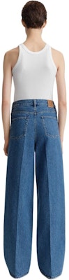(W) TOTEME SS24 高腰寬褲牛仔褲 - 鮮豔藍色 242WRB2426FB0045167 Shop (W) TOTEME SS24 高腰寬褲牛仔褲 - 鮮豔藍色 242WRB2426FB0045167