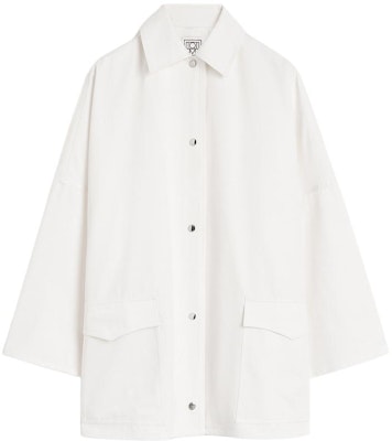 (W) Chaqueta Blanca de Algodón Twill Oversize de Manga Larga TOTEME SS24 241WRO1050FB0103047 Buy (W) Chaqueta Blanca de Algodón Twill Oversize de Manga Larga TOTEME SS24 241WRO1050FB0103047