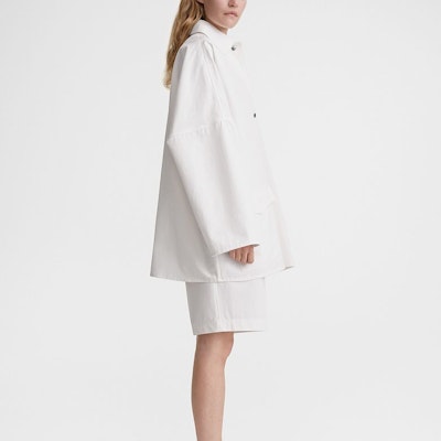 (W) Chaqueta Blanca de Algodón Twill Oversize de Manga Larga TOTEME SS24 241WRO1050FB0103047 Purchase (W) Chaqueta Blanca de Algodón Twill Oversize de Manga Larga TOTEME SS24 241WRO1050FB0103047