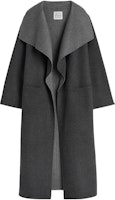 (Women) TOTEME SS24 Annecy Wool Blend Oversized Coat Deep Gray 234WRO885FB0049083 (Women) TOTEME SS24 Annecy Wool Blend Oversized Coat Deep Gray 234WRO885FB0049083