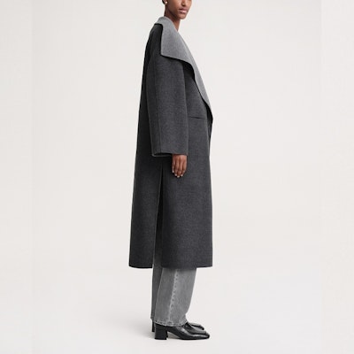 (W) Abrigo Sobredimensionado de Mezcla de Lana TOTEME SS24 Annecy Gris Oscuro 234WRO885FB0049083 Shop (W) Abrigo Sobredimensionado de Mezcla de Lana TOTEME SS24 Annecy Gris Oscuro 234WRO885FB0049083