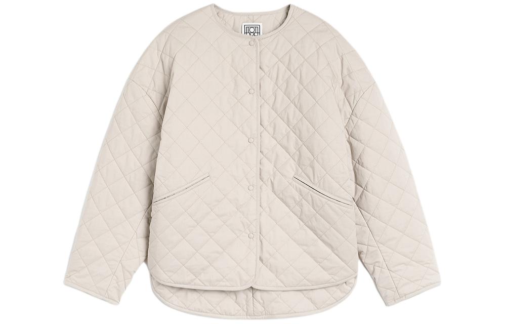 Order (W) Chaqueta Acolchada Suelta TOTEME SS24 Mujer - Gris Guijarro. 241WRO1116FB0157127