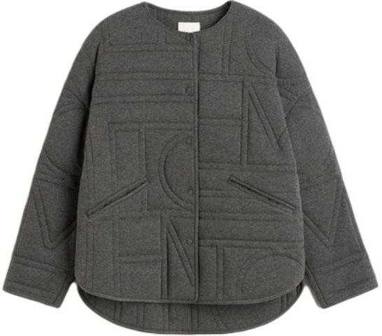 women-toteme-ss-24-quilted-loose-knit-jacket-light-grey-weekend-capsule-241-wro-1116-fb-0139019