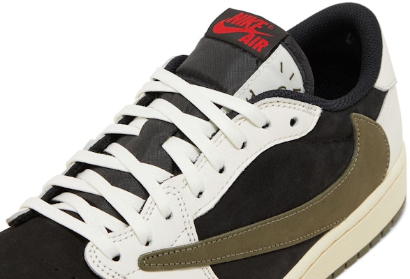 (Women) Travis Scott x Air Jordan 1 Low OG 'Olive' DZ4137-106 3