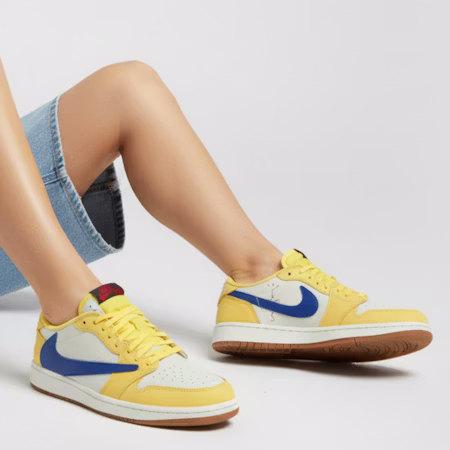 (W) Travis Scott x Air Jordan 1 Retro Low OG SP 'Canary' Kuning DZ4137-700 Order (W) Travis Scott x Air Jordan 1 Retro Low OG SP 'Canary' Kuning DZ4137-700