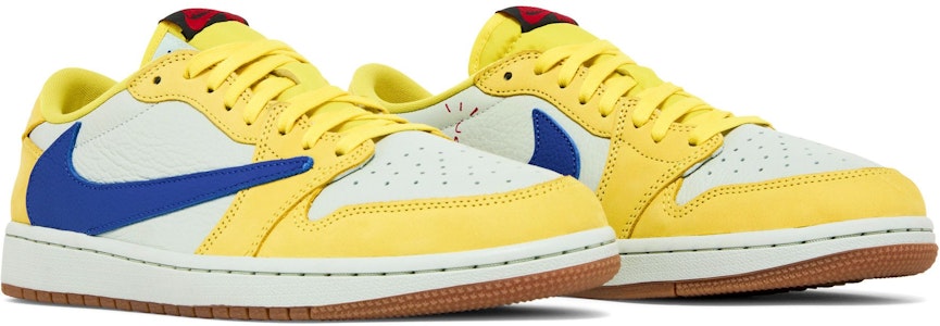 (W) Travis Scott x Air Jordan 1 Retro Low OG SP 'Canary' Kuning DZ4137-700 2