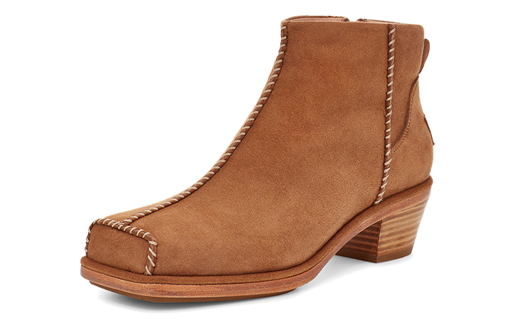 (W) UGG + Eckhaus Latta Block Cowboy Boot 'Chestnut' 圖 3