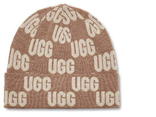 (Women) UGG Logo Knit Beanie Acrylic Wool Nylon Khaki 22663-CHMU Buy (Women) UGG Logo Knit Beanie Acrylic Wool Nylon Khaki 22663-CHMU