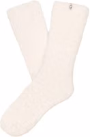 (Women) UGG Mid-Calf Socks Single Pack Cream White with Letter Pattern. 1133030-CRM (Women) UGG Mid-Calf Socks Single Pack Cream White with Letter Pattern. 1133030-CRM