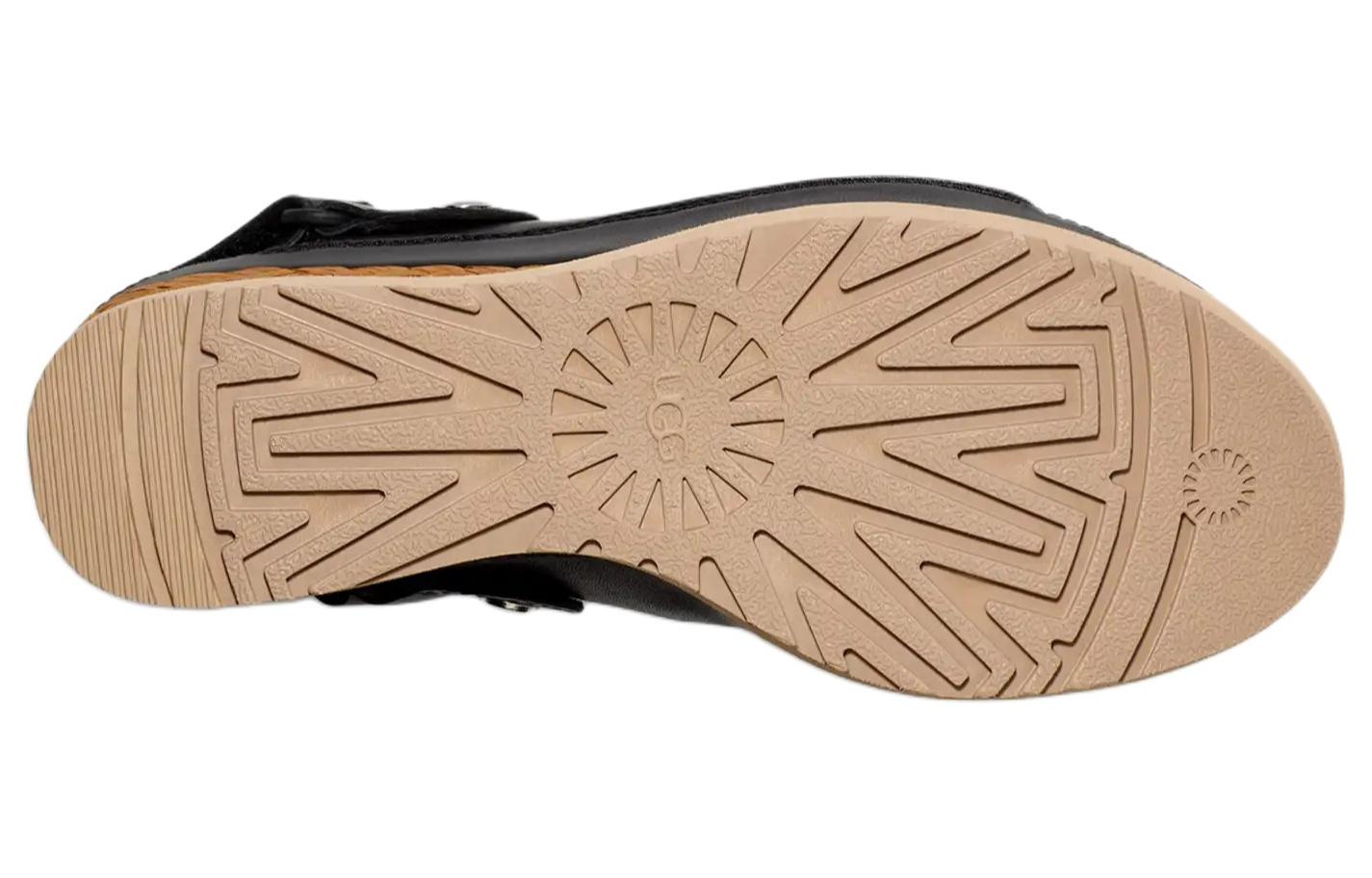 (W) UGG Abbot Leather 'Black Magic Tape High Heel' 圖 7