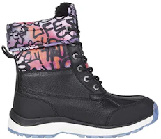 Order UGG Adirondack Boot III Graffiti 鹿皮 拼接印花厚底 雪地靴 女款 黑色