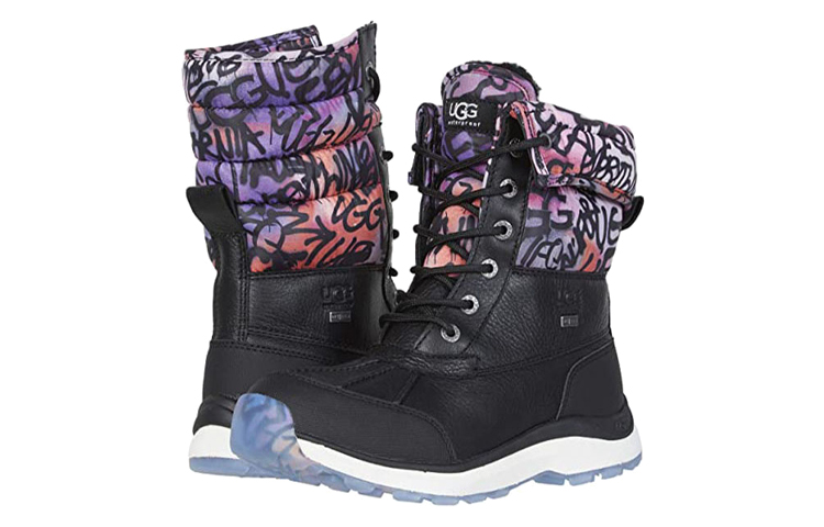 Lookbook (W) UGG Adirondack Botas III 'Graffiti Suede Patchwork' 9249681-BLK