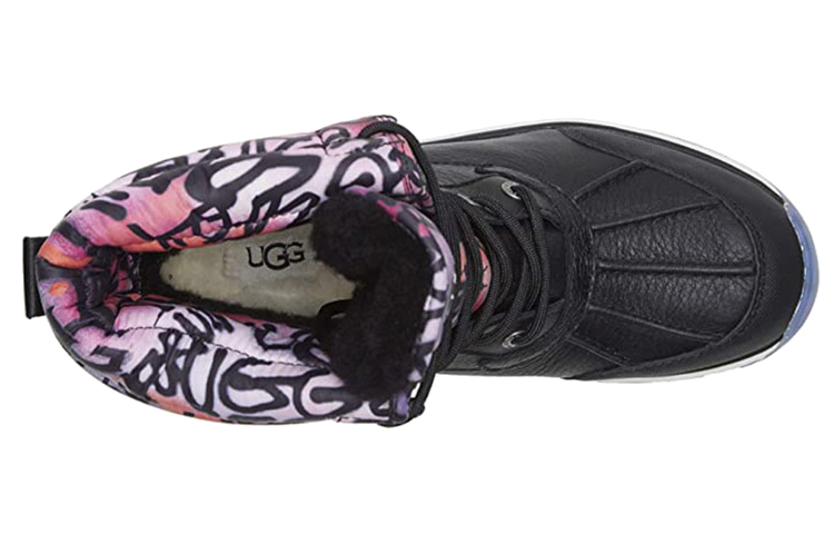 Shop (W) UGG Adirondack Botas III 'Graffiti Suede Patchwork' 9249681-BLK