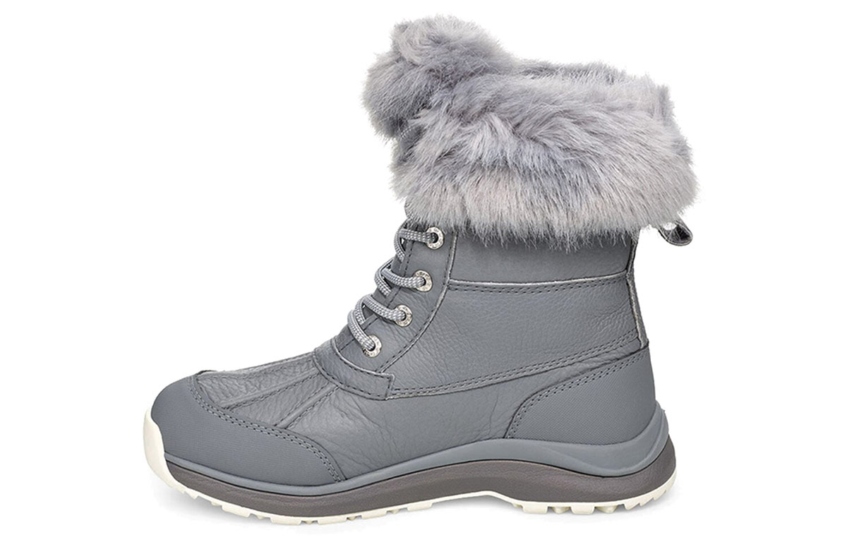 (Women) UGG Adirondack Boot III Fluff Fleece Lined Blue Gray 1103849-GYS