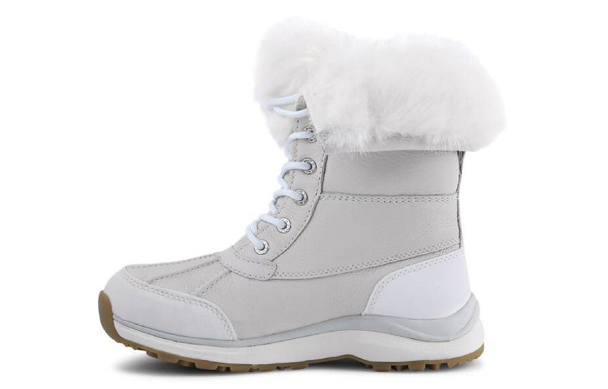 (Women) UGG Adirondack Boot III Fluff Fleece Lined White 1103849-WHT