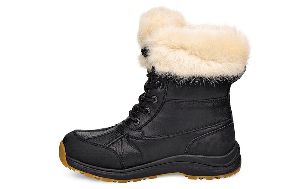 (Women) UGG Adirondack Boot III Fluff Fleece Lined Black 1103849-BLK