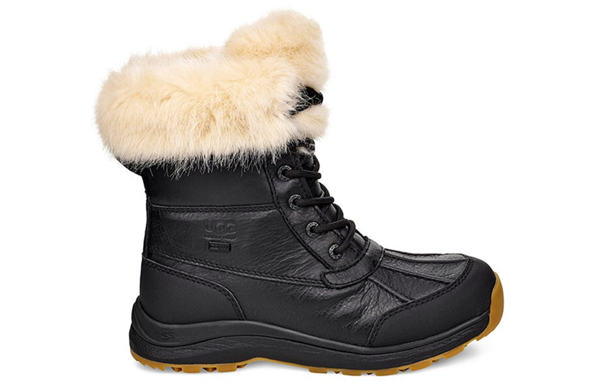 Order (W) UGG Adirondack III Bottes Noires Doublées Fausse Fourrure Chaude. 1103849-BLK