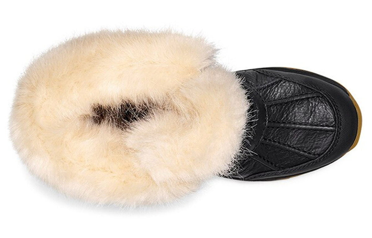 Purchase (W) UGG Adirondack III Bottes Noires Doublées Fausse Fourrure Chaude. 1103849-BLK