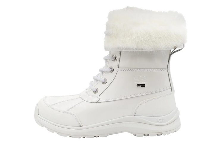 (Women) UGG Adirondack III Patent Boot White 1132991-WHT
