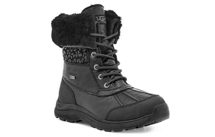Lookbook UGG Adirondack 舒適加絨保暖 中筒 雪地靴 女款 黑