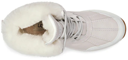 Purchase UGG Adirondack 绒面 圓頭厚底加絨繫帶 短筒 雪地靴 女款 白