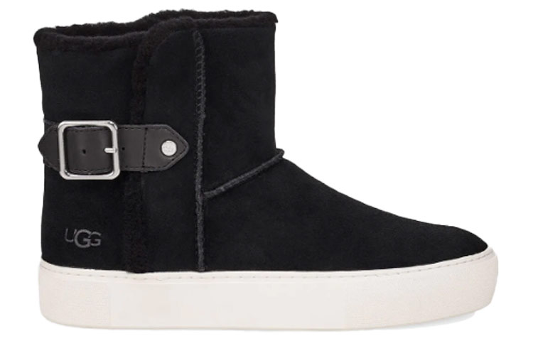 (W) UGG Aika Suede Snow Boots Black 圖 2