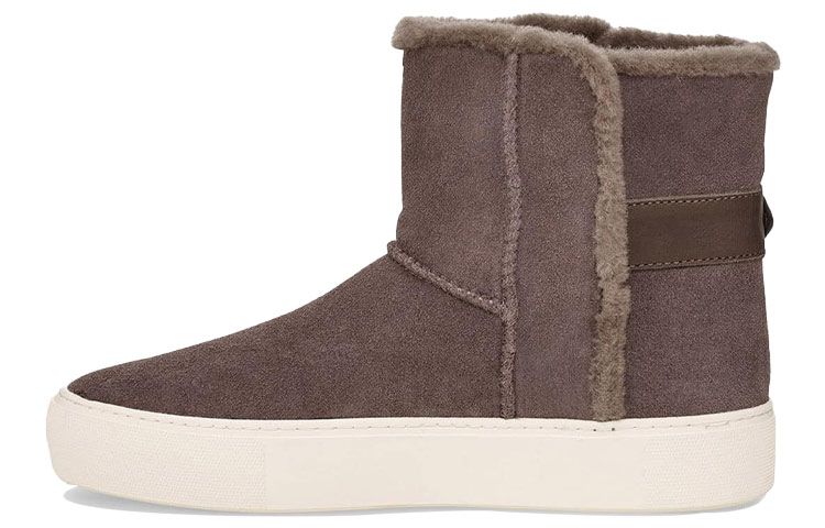 (Women) UGG Aika Suede Snow Boots Gray Brown 1104069-MLE