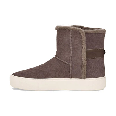 (W) UGG Aika Suede Snow Boots Gray Brown