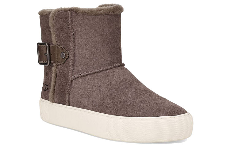 Lookbook UGG Aika 麂皮雪靴 女款 灰棕
