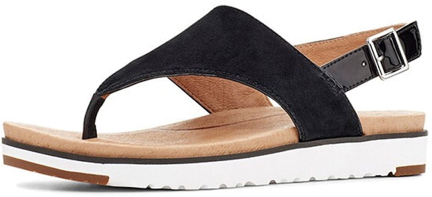 UGG Alessia 雙層牛皮 舒適休閒 時尚涼鞋 女款 黑色 Lookbook UGG Alessia 雙層牛皮 舒適休閒 時尚涼鞋 女款 黑色