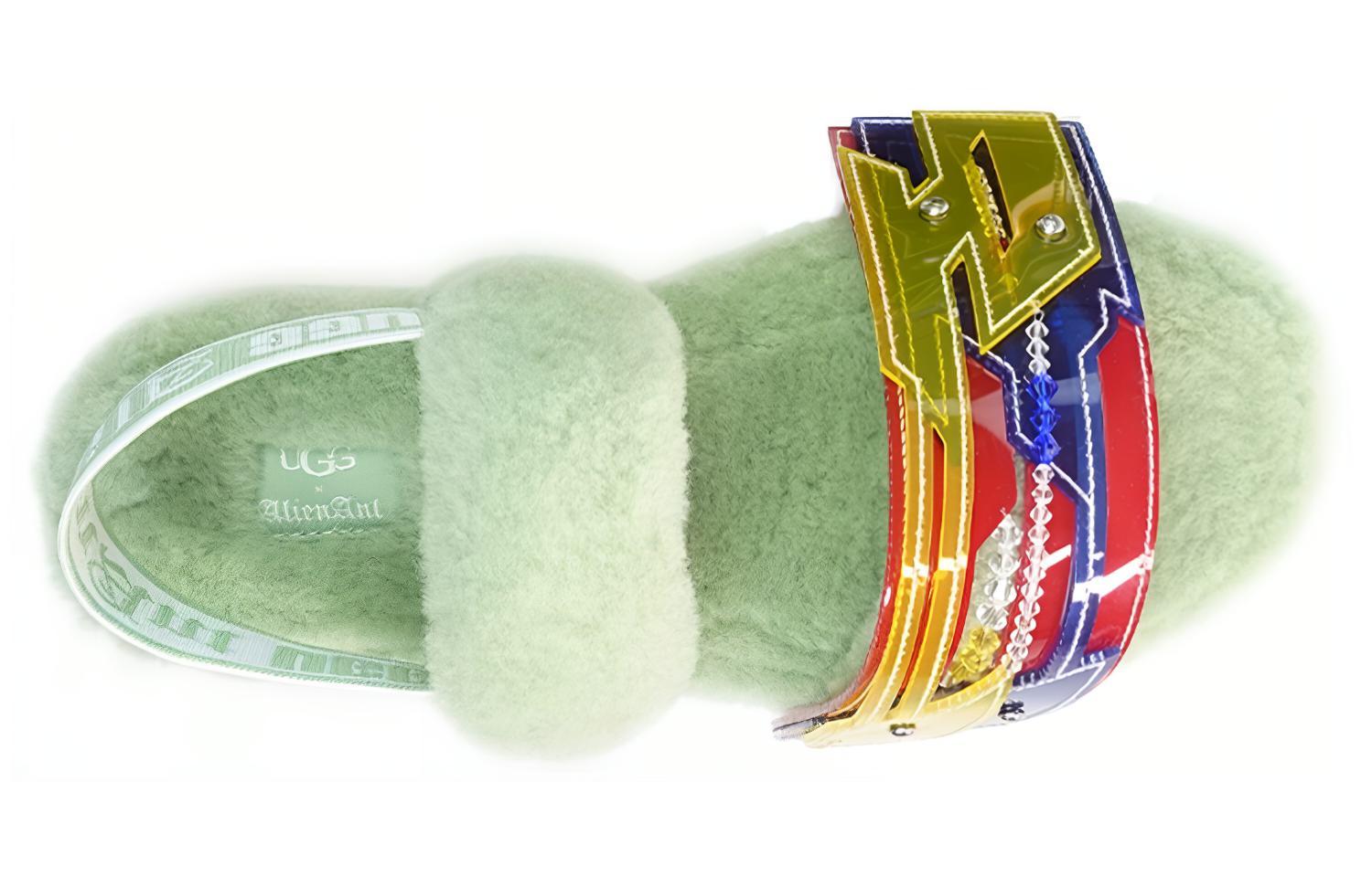 Purchase (W) UGGエイリアン x スライド「ふわふわ」 1151410-GGRDN