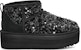 (W) UGG Ultra Mini Chunky Sequin Kasut Berkilau 1135060-BLK