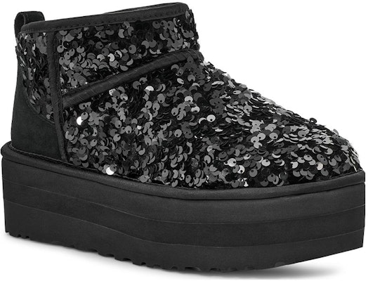 (W) UGG Ultra Mini Chunky Sequin Kasut Berkilau 1135060-BLK Lookbook (W) UGG Ultra Mini Chunky Sequin Kasut Berkilau 1135060-BLK