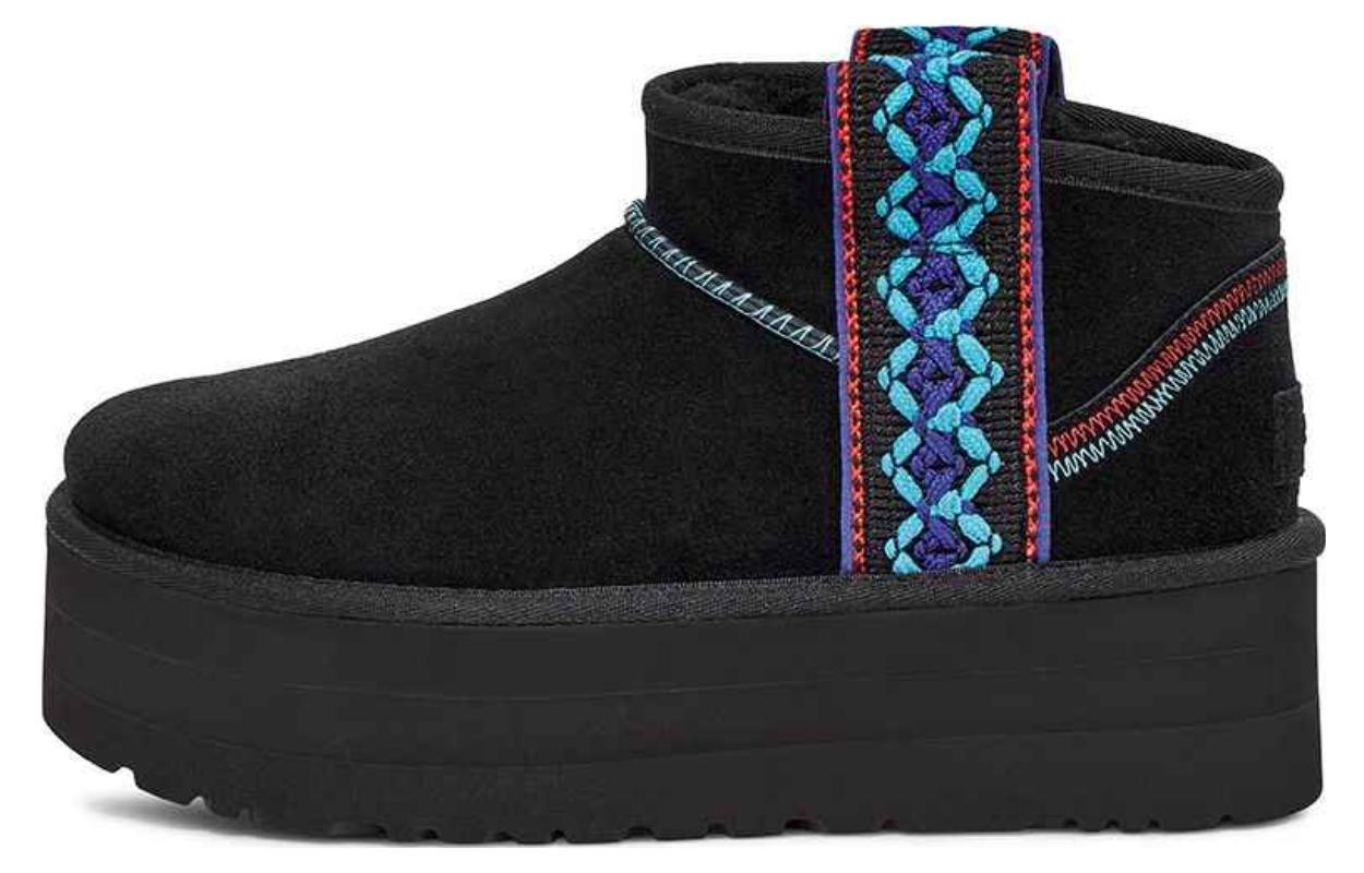 (Women) UGG Classic Ultra Mini Braid Plat 'Black' 1138491-BLK