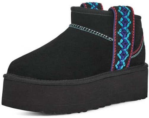 (W) UGG Klasik Ultra Mini Braid Plat 'Hitam' 1138491-BLK Lookbook (W) UGG Klasik Ultra Mini Braid Plat 'Hitam' 1138491-BLK