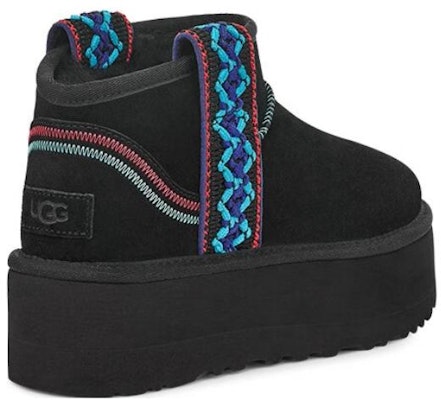 (W) UGG Klasik Ultra Mini Braid Plat 'Hitam' 1138491-BLK Shop (W) UGG Klasik Ultra Mini Braid Plat 'Hitam' 1138491-BLK