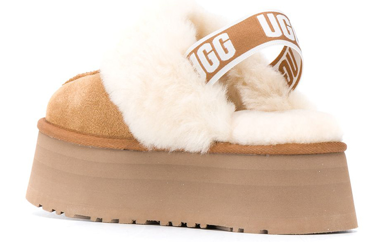(W) UGG Ankle Wrap Thick Sole 'Brown Fur' 圖 3