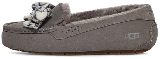 (Women) UGG ANSLEY Plaid Bow 'Charcoal' 1127850-CHRC (Women) UGG ANSLEY Plaid Bow 'Charcoal' 1127850-CHRC