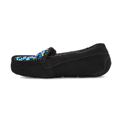 (W) UGG Ansley Stellar Sequin Slipper 'Black'
