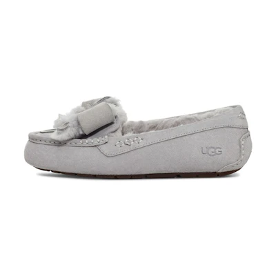 (W) UGG Ansley Bow Slipper 'Light Grey'