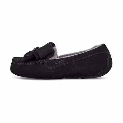 (W) UGG Ansley Bow Black