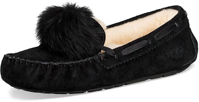 UGG Ansley Bow Glimmer 加絨懶人豆豆鞋 女款 黑色 Lookbook UGG Ansley Bow Glimmer 加絨懶人豆豆鞋 女款 黑色