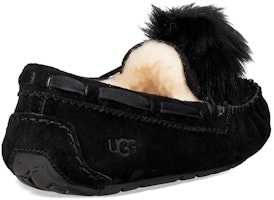 UGG Ansley Bow Glimmer 加絨懶人豆豆鞋 女款 黑色 Shop UGG Ansley Bow Glimmer 加絨懶人豆豆鞋 女款 黑色