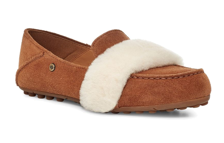 Lookbook (W) UGG Ansley Bow Glimmer 'Chestnut Fleece Lined' Berbulu Coklat Tua 1117930-CHE