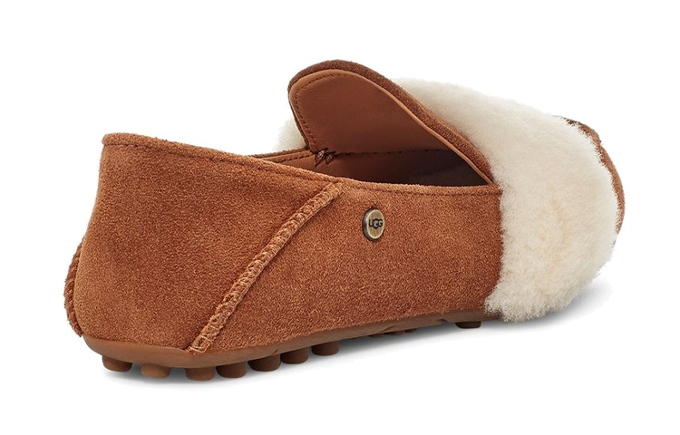 Purchase (W) UGG Ansley Bow Glimmer 'Chestnut Fleece Lined' Berbulu Coklat Tua 1117930-CHE