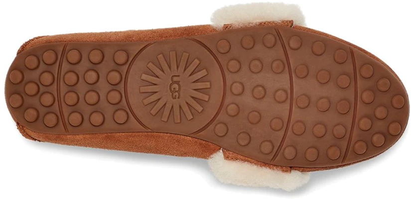 (W) UGG Ansley Bow Glimmer 'Chestnut Fleece Lined' Berbulu Coklat Tua 1117930-CHE Details for (W) UGG Ansley Bow Glimmer 'Chestnut Fleece Lined' Berbulu Coklat Tua 1117930-CHE