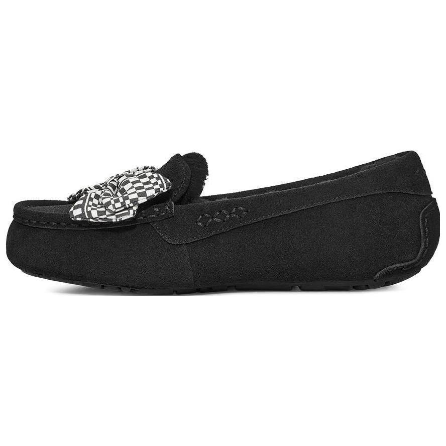 (Women) UGG Ansley Bow Slippers 'Black White' 1138117-BLK