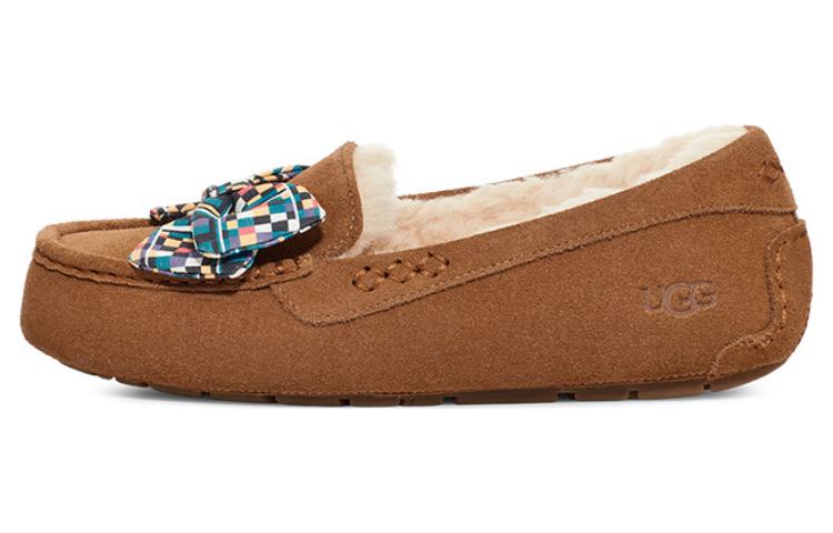 (Women) UGG Ansley Bow Slippers 'Tan Blue' 1138117-CHE